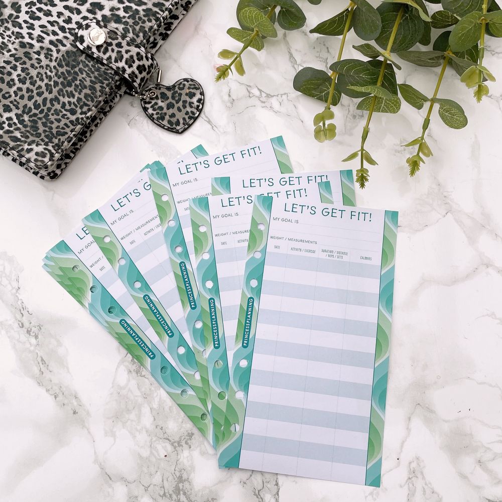 Petite Planner Fitness Inserts